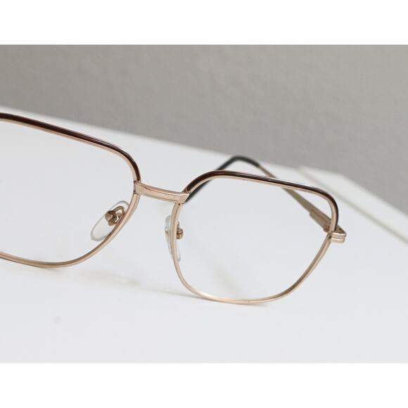 Vintage NOS, 1970s West German Vision Pro Gold Metal Eyeglasses Frames 58-16-140 - Picture 6 of 7